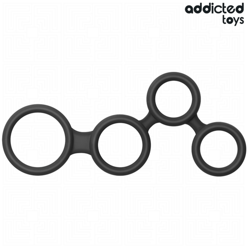 Anillo para el pene con divisores para testículos Addicted Toys