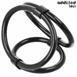 Anillo triple para el pene Addicted Toys