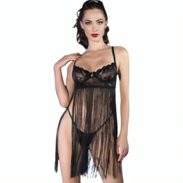 Babydoll negro L/XL Chilirose