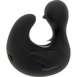Black&silver - dedal pato estimulador de silicona recargable duckymania Black&silver