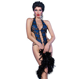 Body crotchless azul S/M Chilirose