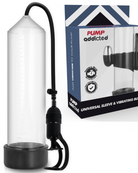 Bomba erección rx5 transparente con vibrador Pump Addicted