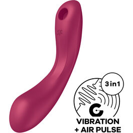 Curve trinity 1 air pulse vibration rojo Satisfyer