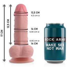 Dual density panzer dildo realista 17 cm Ø 4.46 cm Rockarmy