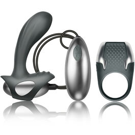 Excite kit anillo para pene + masajeador próstata con cable Climaximum