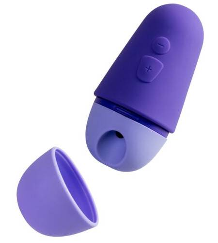 Free x estimulador de clítoris con tapa 10 niveles recargable morado Romp