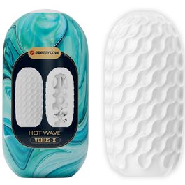 Hot wave masturbador masculino silicona blanco Pretty Love