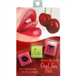 Juego dados sexuales oral con brillo en la ocuridad Kheper Games