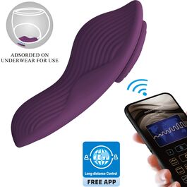 Mane masajeador lay on clítoris 10 vibraciones control remoto morado Pretty Love