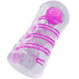 Masturbador masculino fantasy espiral interna y bolas transparente Pretty Love