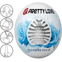 Masturbador masculino huevo blanco Pretty Love