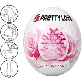 Masturbador masculino huevo rosa Pretty Love