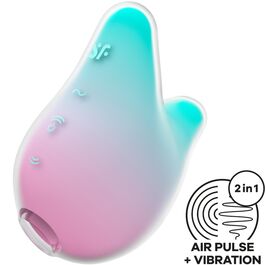 Mermaid vibes estimulador & vibrador menta y rosa Satisfyer