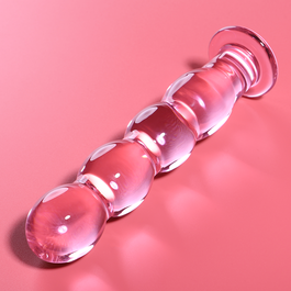 Modelo 10 dildo cristal rosa 16.5 cm Ø 3.5 cm Nebula Series by Ibiza