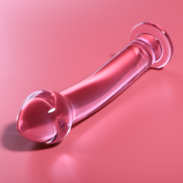 Modelo 11 dildo cristal rosa 16 cm Ø 3 cm Nebula Series by Ibiza