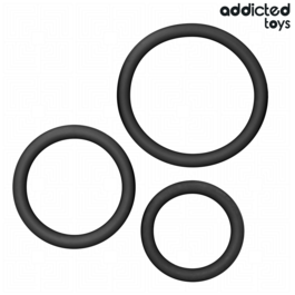 Set de anillos silicona modelo 2 Addicted Toys