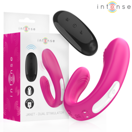 Vibrador dual en U con control remoto Janet